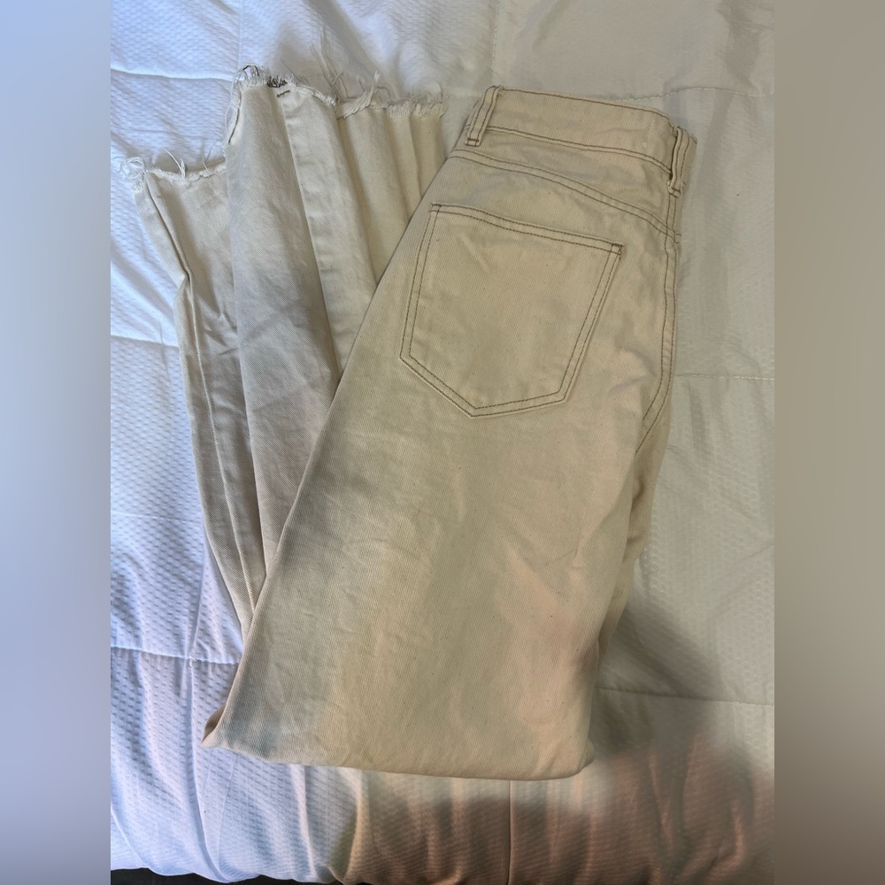 Stradivarius 90s dad jean in ecru